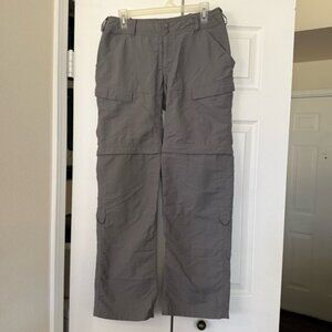 Northface Gray Paramount Valley Covertible Hiking Pans Women size 6